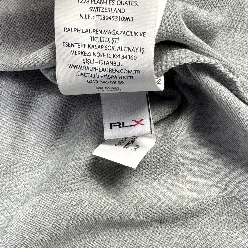RLX Ralph Lauren Polo Shirt Mens Medium Gray‎ Camo US Open 2020 Golf Performance
